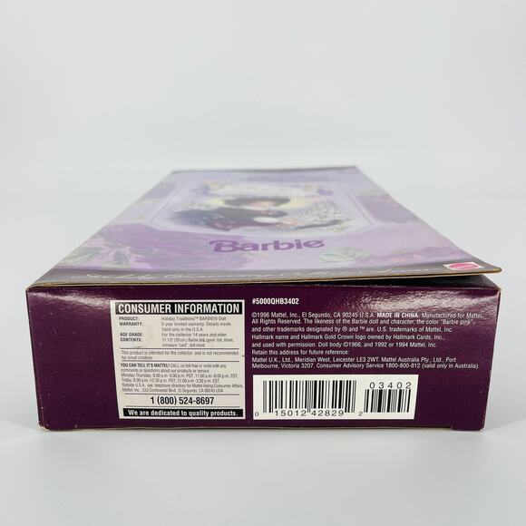 Vintage Hallmark Holiday Traditions Special Edition Barbie Mattel Doll - NRFB - Picture 7 of 15